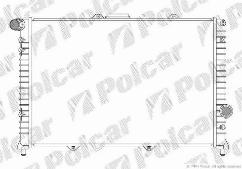 Polcar 140908-1 - Radiateur, refroidissement du moteur cwaw.fr