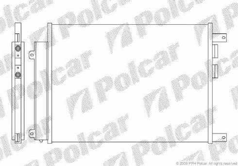 Polcar 1404K83X - Condensateur, climatisation cwaw.fr