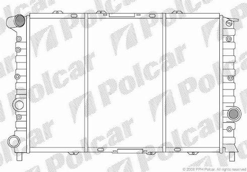 Polcar 1408084X - Radiateur, refroidissement du moteur cwaw.fr