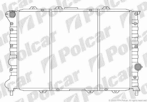 Polcar 140808-4 - Radiateur, refroidissement du moteur cwaw.fr