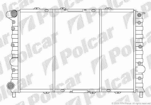 Polcar 1408082X - Radiateur, refroidissement du moteur cwaw.fr