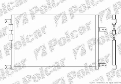 Polcar 1408K81X - Condensateur, climatisation cwaw.fr