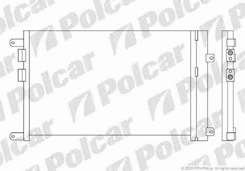 Polcar 1408K82X - Condensateur, climatisation cwaw.fr