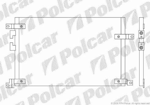 Polcar 1408K8C1 - Condensateur, climatisation cwaw.fr