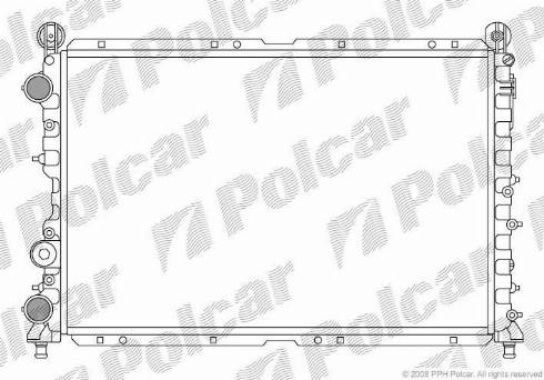 Polcar 140208-4 - Radiateur, refroidissement du moteur cwaw.fr