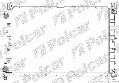 Polcar 1402083X - Radiateur, refroidissement du moteur cwaw.fr