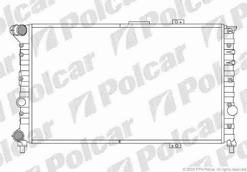 Polcar 1407081X - Radiateur, refroidissement du moteur cwaw.fr