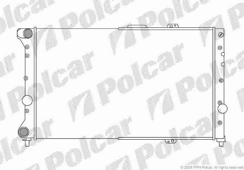 Polcar 140708-1 - Radiateur, refroidissement du moteur cwaw.fr