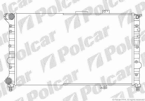 Polcar 140708A1 - Radiateur, refroidissement du moteur cwaw.fr