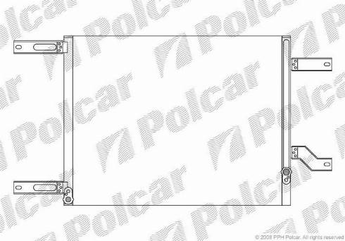 Polcar 1407K8C1 - Condensateur, climatisation cwaw.fr