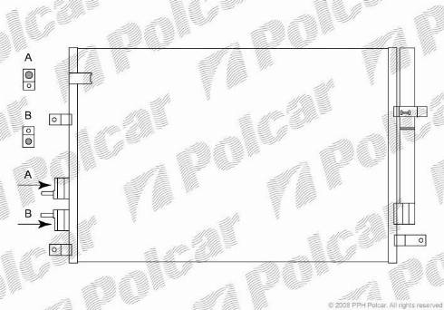 Polcar 1411K81X - Condensateur, climatisation cwaw.fr