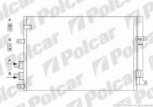 Polcar 1411K82X - Condensateur, climatisation cwaw.fr