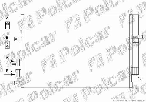 Polcar 1411K8C1 - Condensateur, climatisation cwaw.fr