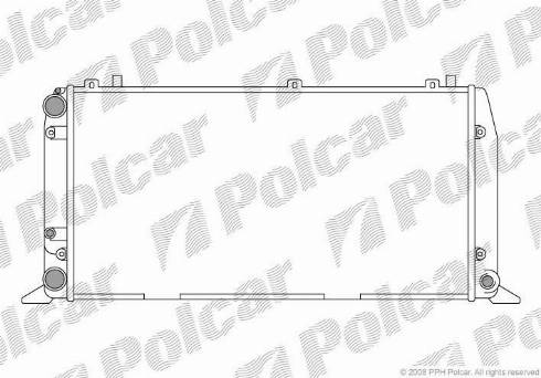 Polcar 130708-4 - Radiateur, refroidissement du moteur cwaw.fr