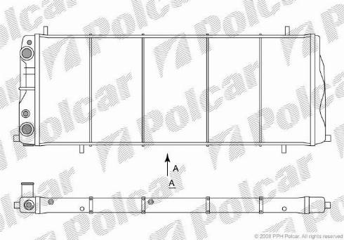 Polcar 131508-4 - Radiateur, refroidissement du moteur cwaw.fr