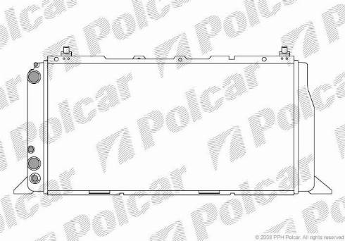 Polcar 131508-0 - Radiateur, refroidissement du moteur cwaw.fr