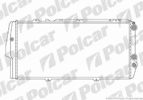 Polcar 131508-3 - Radiateur, refroidissement du moteur cwaw.fr