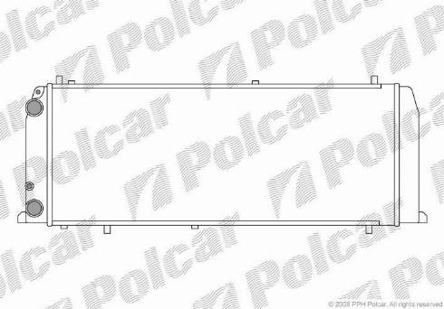 Polcar 131508A4 - Radiateur, refroidissement du moteur cwaw.fr