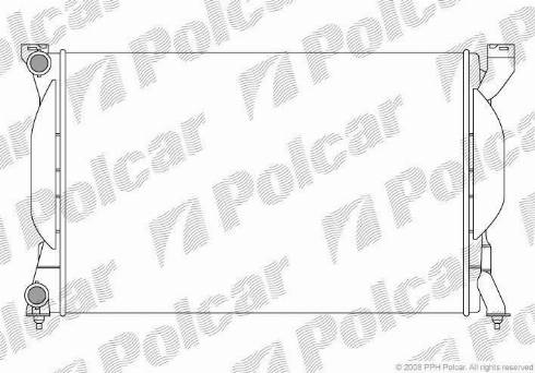 Polcar 133408-3 - Radiateur, refroidissement du moteur cwaw.fr