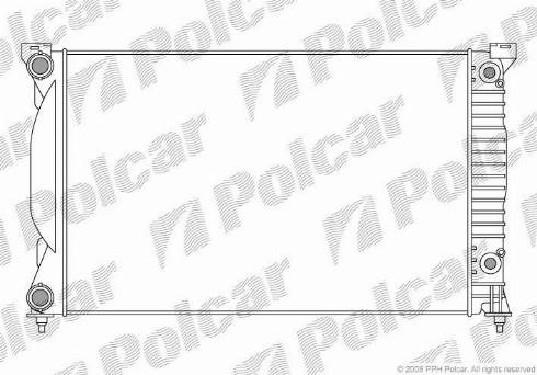 Polcar 133408-2 - Radiateur, refroidissement du moteur cwaw.fr