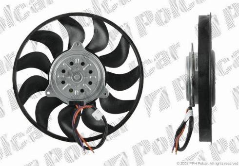 Polcar 133423U3-Q - Ventilateur, refroidissement du moteur cwaw.fr