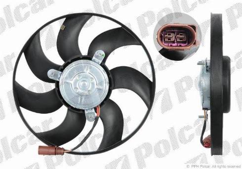 Polcar 133123U5-1Q - Ventilateur, refroidissement du moteur cwaw.fr