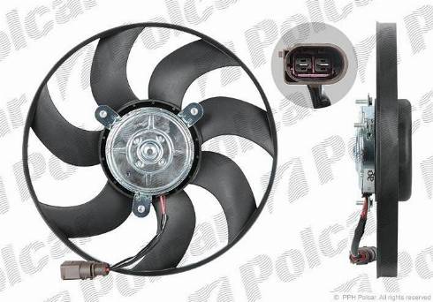 Polcar 133123U5-1 - Ventilateur, refroidissement du moteur cwaw.fr