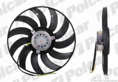 Polcar 133823U1-Q - Ventilateur, refroidissement du moteur cwaw.fr