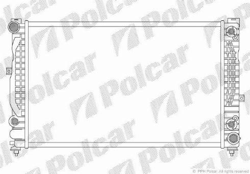 Polcar 132408-9 - Radiateur, refroidissement du moteur cwaw.fr