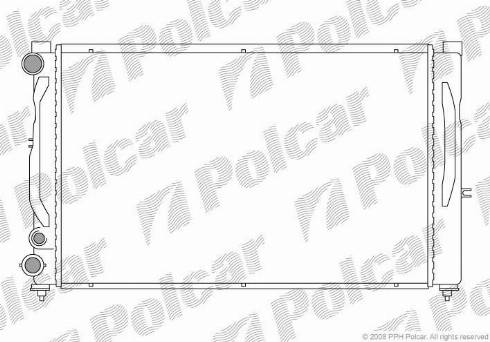 Polcar 132408-1 - Radiateur, refroidissement du moteur cwaw.fr