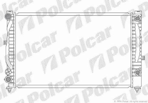 Polcar 132408-8 - Radiateur, refroidissement du moteur cwaw.fr