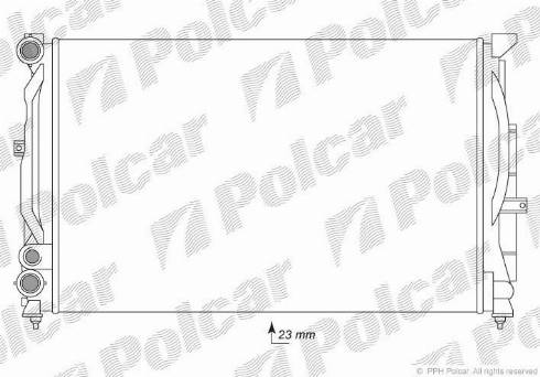 Polcar 1324082X - Radiateur, refroidissement du moteur cwaw.fr