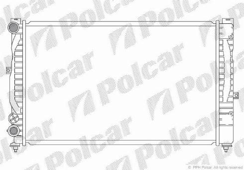 Polcar 132408-2 - Radiateur, refroidissement du moteur cwaw.fr