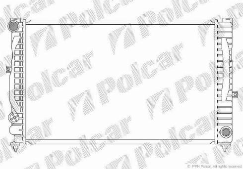 Polcar 132408-7 - Radiateur, refroidissement du moteur cwaw.fr