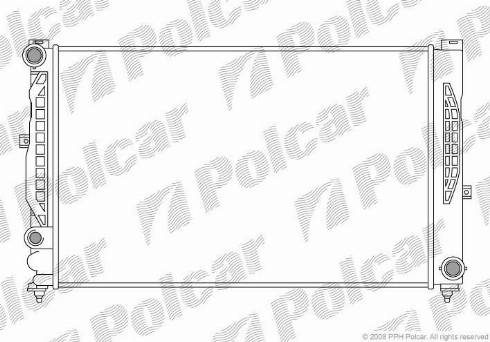 Polcar 132408A5 - Radiateur, refroidissement du moteur cwaw.fr