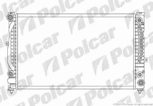 Polcar 132408A6 - Radiateur, refroidissement du moteur cwaw.fr