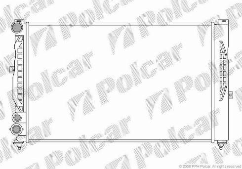 Polcar 132408A1 - Radiateur, refroidissement du moteur cwaw.fr