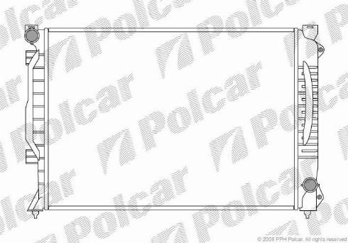 Polcar 132708-1 - Radiateur, refroidissement du moteur cwaw.fr