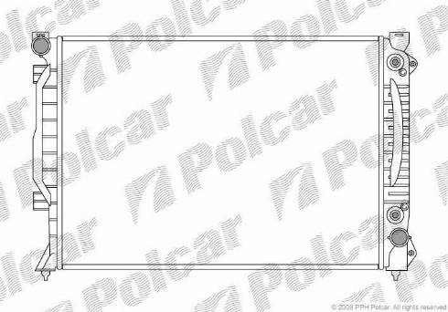 Polcar 132708-2 - Radiateur, refroidissement du moteur cwaw.fr