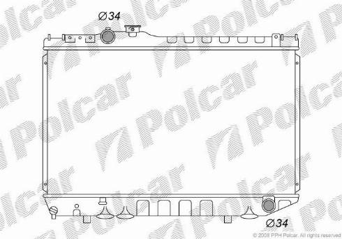 Polcar 8160081K - Radiateur, refroidissement du moteur cwaw.fr