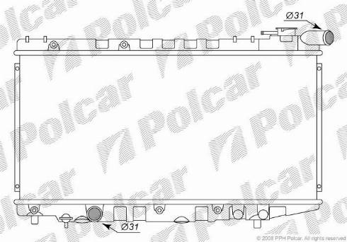 Polcar 8109085K - Radiateur, refroidissement du moteur cwaw.fr