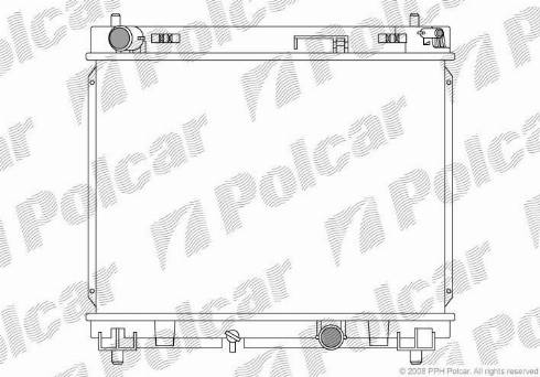 Polcar 8105084K - Radiateur, refroidissement du moteur cwaw.fr