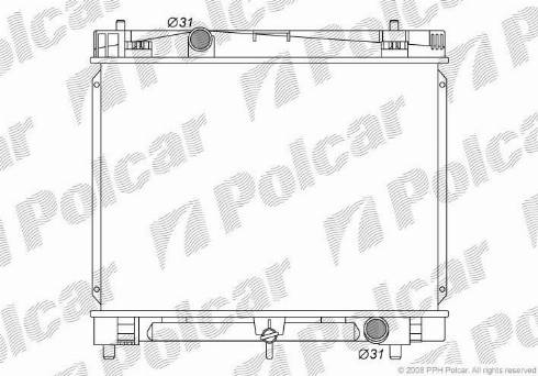 Polcar 8105081K - Radiateur, refroidissement du moteur cwaw.fr