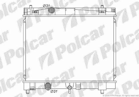 Polcar 8105083K - Radiateur, refroidissement du moteur cwaw.fr