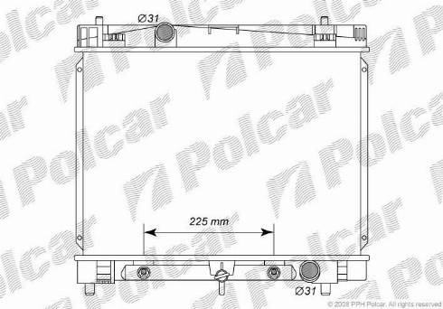 Polcar 8105082K - Radiateur, refroidissement du moteur cwaw.fr