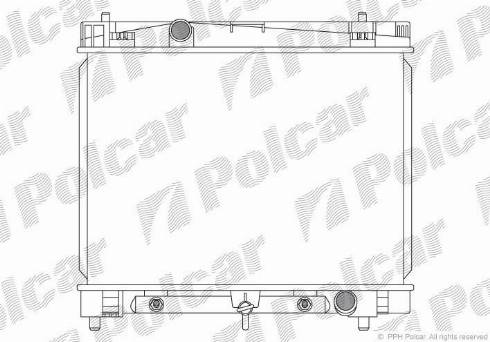 Polcar 810508-2 - Radiateur, refroidissement du moteur cwaw.fr