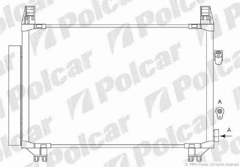 Polcar 8105K8C3 - Condensateur, climatisation cwaw.fr