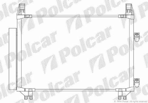 Polcar 8105K8C2 - Condensateur, climatisation cwaw.fr