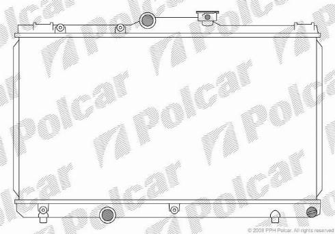 Polcar 8110081K - Radiateur, refroidissement du moteur cwaw.fr