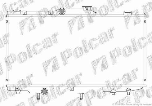 Polcar 811108-1 - Radiateur, refroidissement du moteur cwaw.fr